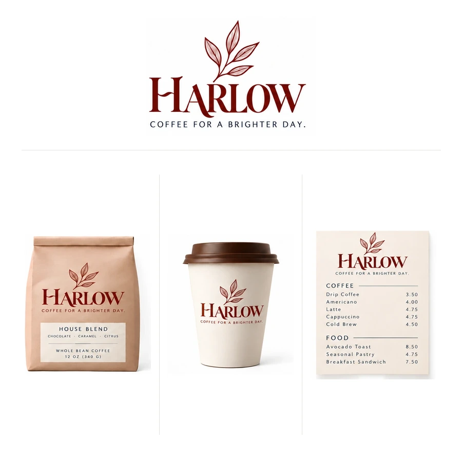 Harlow brand application concept