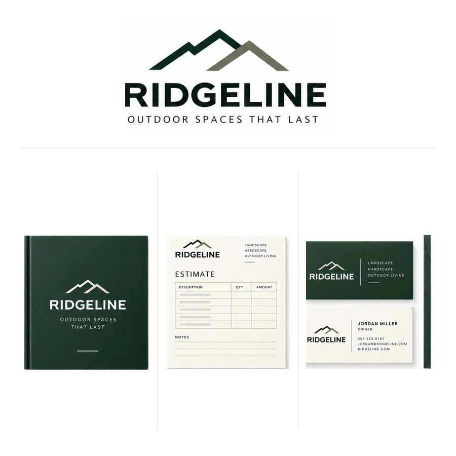 Ridgeline brand application concept