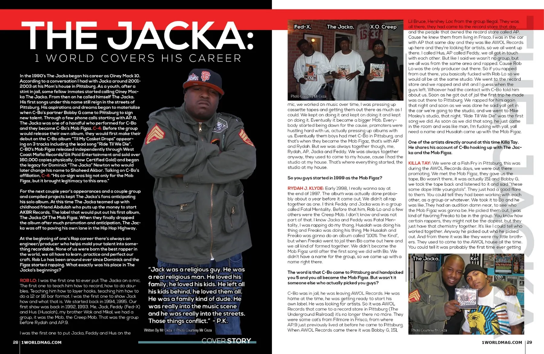 1World Magazine editorial spread