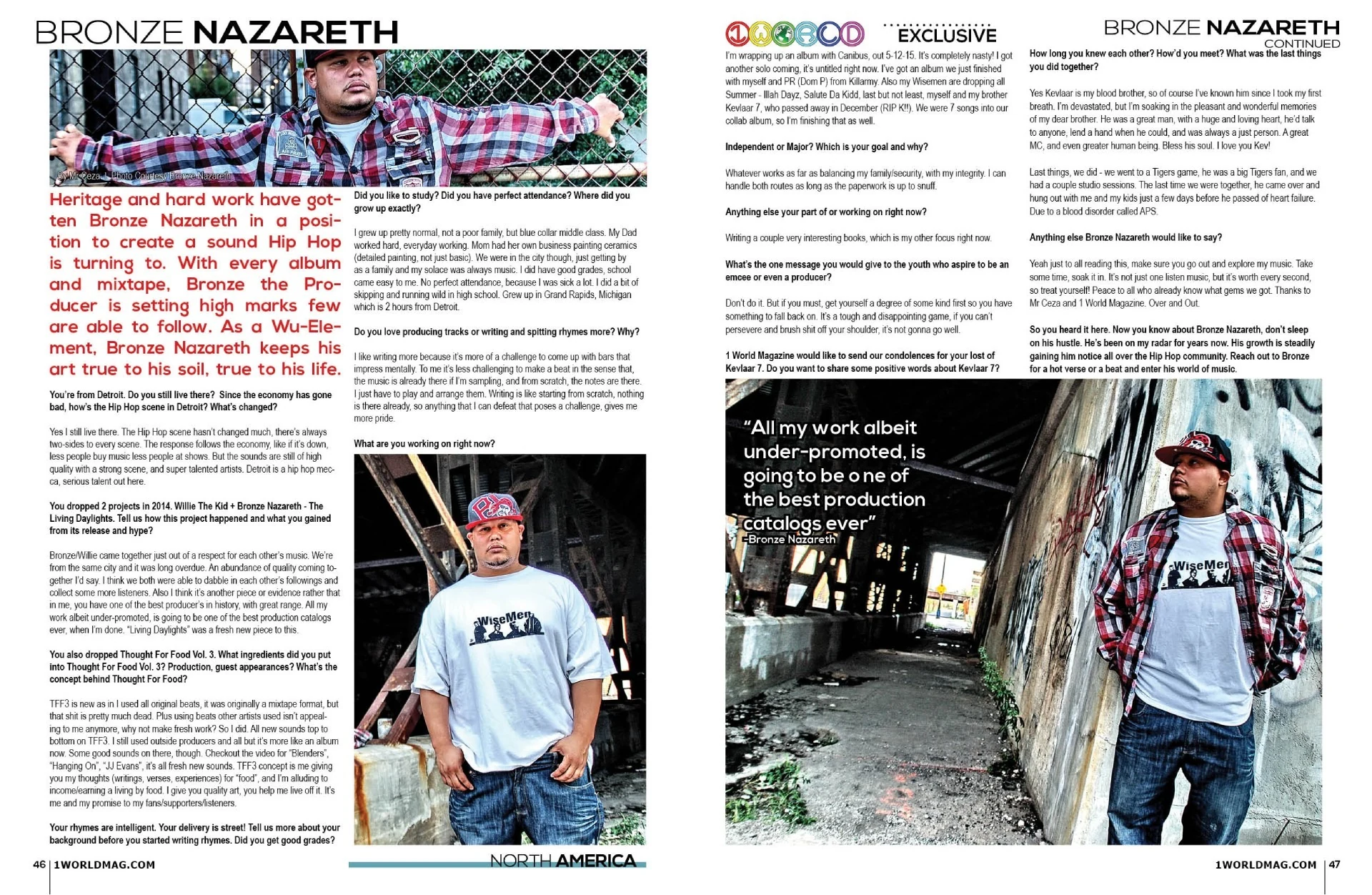 1World Magazine Bronze Nazareth two-page spread