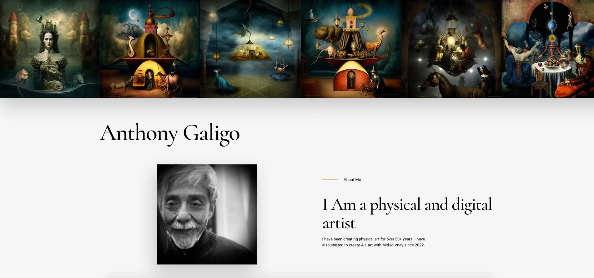 Anthony Galigo website